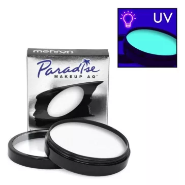   Mehron Paradise arcfesték 7g - UV Neon áttetsző fehér - Dark Matter