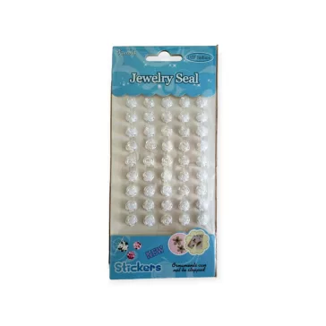Rózsa Strasszkövek fehér  45 db/cs 1 cm