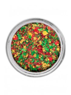 PXP chunky  csillámkrém - piros-zöld-arany 40ml