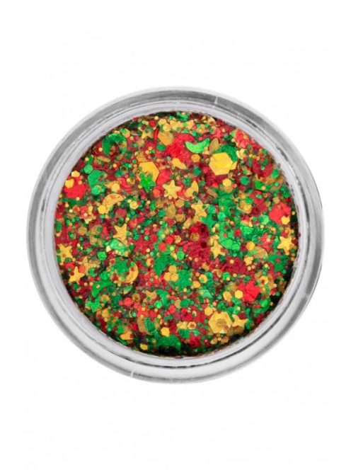 PXP chunky  csillámkrém - piros-zöld-arany 40ml