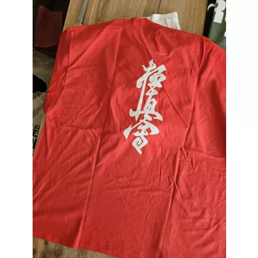3XL póló karate piros