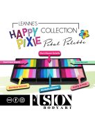 Fusion csíkos arcfesték paletta – Leanne's Happy Pixie - Szirompaletta