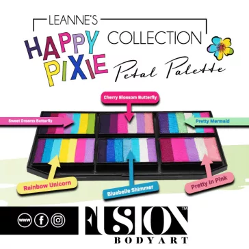 Fusion csíkos arcfesték paletta – Leanne