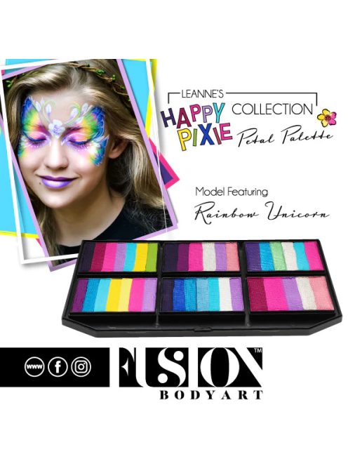 Fusion csíkos arcfesték paletta – Leanne