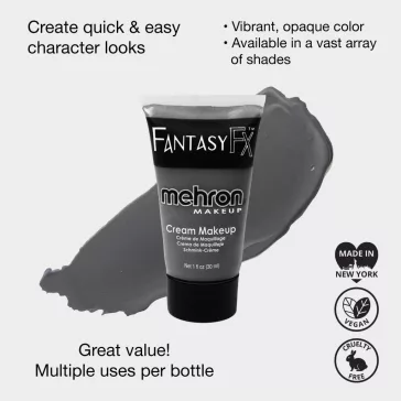 Mehron Fantasy FX Monster Grey (30ml) – Szörny szürke krémfesték, vízbázisú Frankenstein smink alap