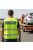 Autómentés feliratú láthatósági mellény, neon sárga fényvisszaverő biztonsági mellény, autómentő munkavédelmi felszerelés