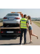 Autómentés feliratú láthatósági mellény, neon sárga fényvisszaverő biztonsági mellény, autómentő munkavédelmi felszerelés