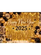 Arany dekorációs fólia függöny öntapadós fotóháttér születésnapra és esküvőre