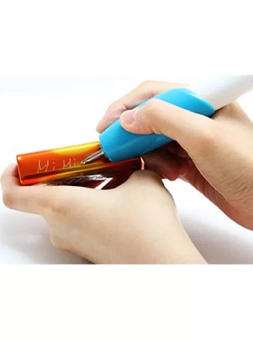 Hordozható elemes gravírozó toll 2 darab cserélhető heggyel üveghez, fához és fémhez