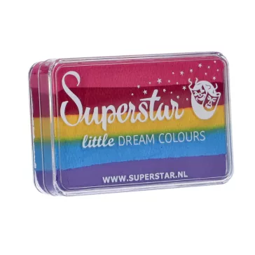 Superstar Little Rainbow rózsaszín sárga világoskék és lila csíkos arcfesték