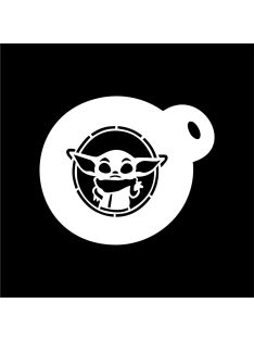 arcfestő stencil bébi yoda