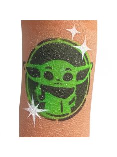 arcfestő stencil bébi yoda