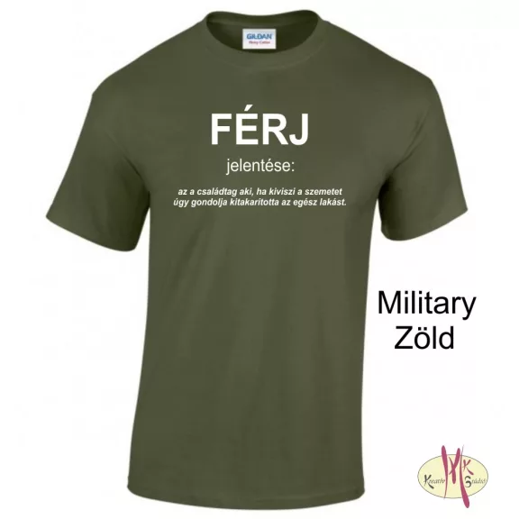 Kereknyakú Póló - FÉRJ jelentése: