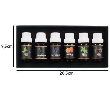 6 db-os Illóolaj Szett 10ml - Diffúzorba és Aromalámpába