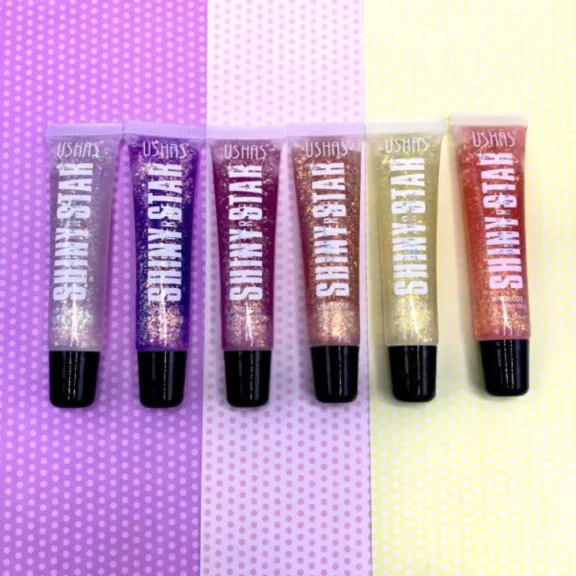 Shinny Star Sárga glitter gel 16ml