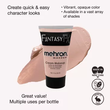 Mehron Fantasy FX Soft Beige/Light Flesh (30ml) – Világos testszínű krémfesték, vízbázisú smink alap