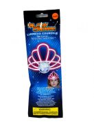 Világító party hercegnő korona fejdísz - több színben