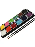 Diamond FX Essential arcfesték paletta 12 alapszínnel és ecsetekkel