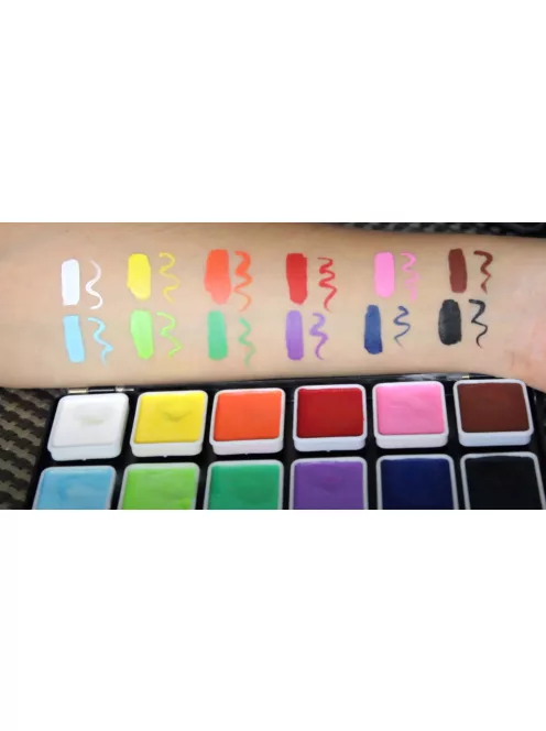 Diamond FX Essential arcfesték paletta 12 alapszínnel és ecsetekkel