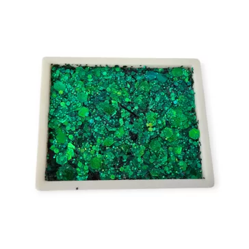 KiviArt Shiny Leaves zöld irizáló csillámkrém arcra testre hajra