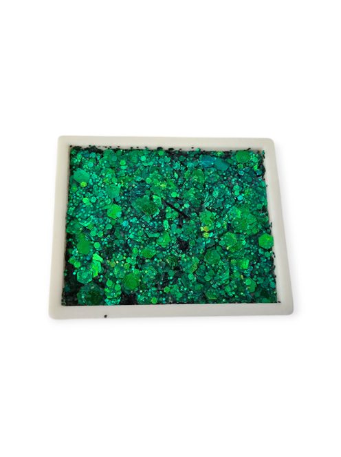 KiviArt Shiny Leaves zöld irizáló csillámkrém arcra testre hajra