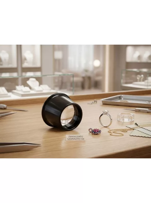 10x ékszerész zsebnagyító 30 mm lencsével ékszerek és érmék vizsgálatához