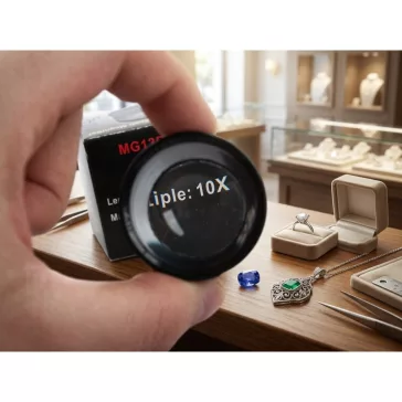 10x ékszerész zsebnagyító 30 mm lencsével ékszerek és érmék vizsgálatához
