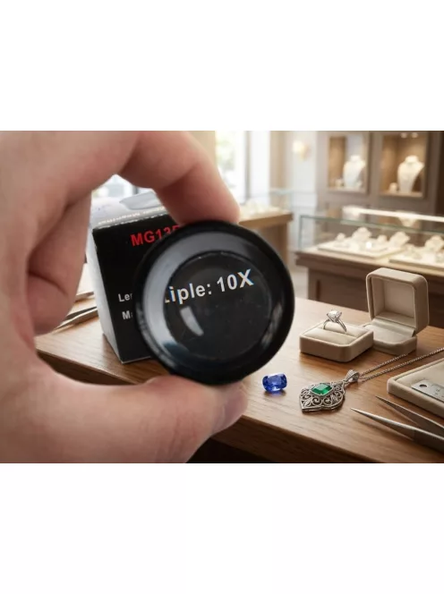 10x ékszerész zsebnagyító 30 mm lencsével ékszerek és érmék vizsgálatához