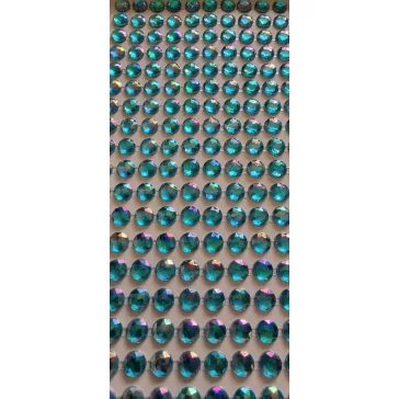 Színjátszó kék strasszkő 216 db