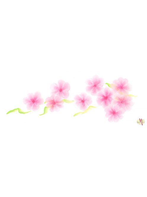 Eulenspiegel csíkos arcfesték Japán virágzás