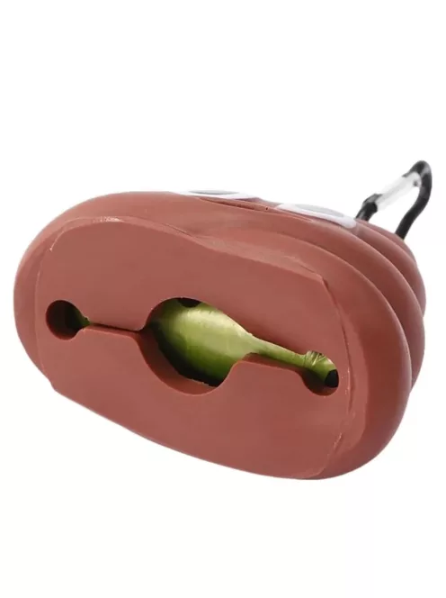 NUXIE kutyapiszok-zacskó adagoló karabinerrel, 20 db zacskóval, a kutyapiszok higiénikus gyűjtésére