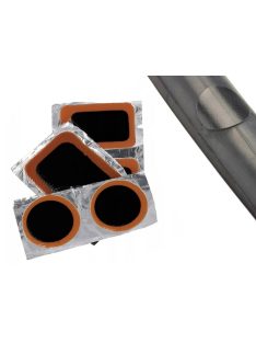 Kerékpár defektjavító készlet, gumijavító szett belső gumihoz, vulkanizáló foltok, ragasztó, felszerelő vasak, kompakt bicikli kiegészítő