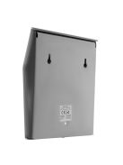 Izoxis napelemes házszám, ezüst színű, LED világítással, alkonyatérzékelővel, öntapadós számjegyekkel és betűkkel