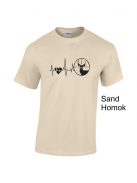 Póló Vadászat EKG minta, vicces vadász póló, vadász ajándék, pamut póló vadászathoz