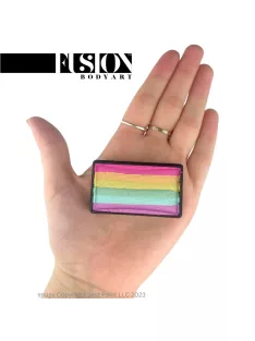 Fusion csíkos arcfesték Pastel Rainbow 30gr