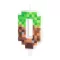 0-s szám alakú pixel tortagyertya műanyag beszúróval