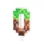 0-s szám alakú pixel tortagyertya műanyag beszúróval