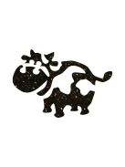Glitter tattoo stencil - Cow