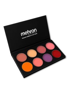 Mehron CHEEK Cream Palette – 8 Színű Krémpirosító Paletta, profi sminkeseknek