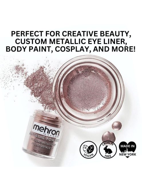 Mehron Metallic Powder Lavender + - Mixing Liquid 