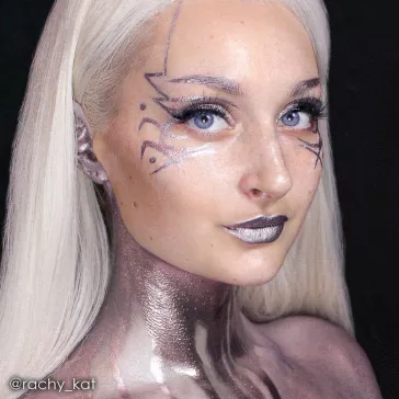 Mehron Metallic Powder Lavender + - Mixing Liquid 