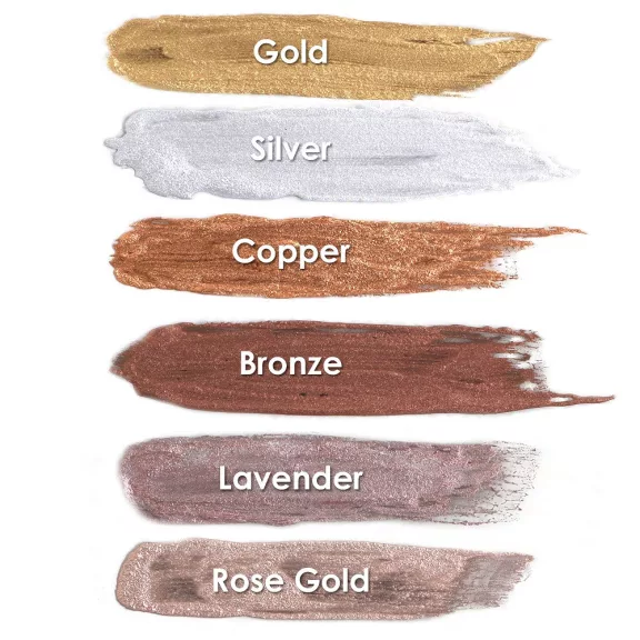 Mehron Metallic Powder Lavender + - Mixing Liquid 