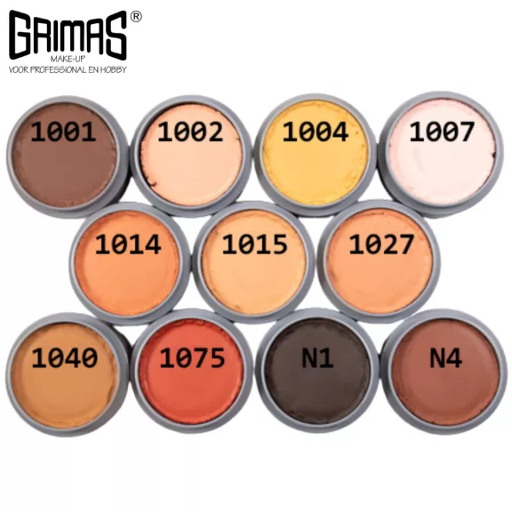 Grimas Dark Brown Pure arcfesték 2,5 ml 1001