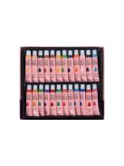 Maaleo XXL komplett festő- és rajzkészlet alumínium festőállvánnyal, 24 akrilfestékkel és 5 db vászonnal