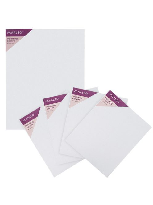 Maaleo XXL komplett festő- és rajzkészlet alumínium festőállvánnyal, 24 akrilfestékkel és 5 db vászonnal