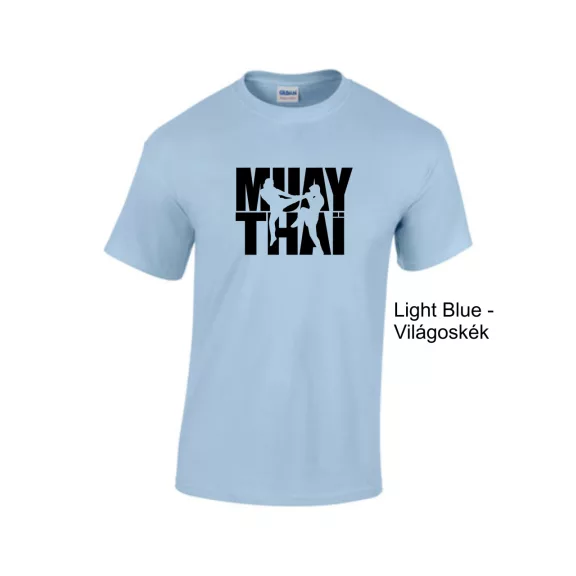 Muay Thai 7 uniszex pamut póló Thai Box grafikával