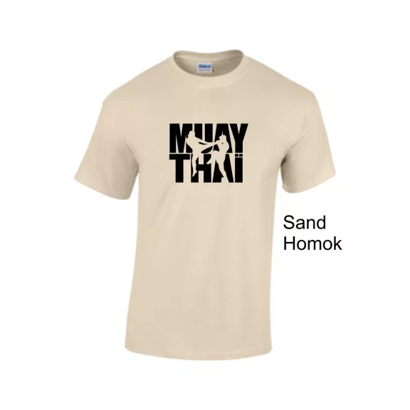 Muay Thai 7 uniszex pamut póló Thai Box grafikával
