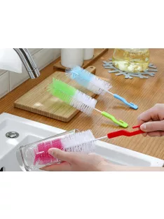 üvegmosó kefe szivacs fejjel palack és cumisüveg tisztításhoz