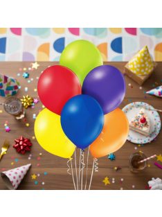 Balonevi gömb lufi vegyes színekben 30 cm 10 db