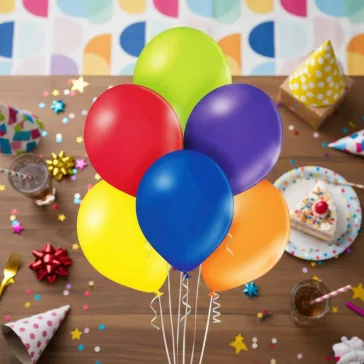 Balonevi gömb lufi vegyes színekben 30 cm 10 db